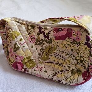 Vera Bradley Pink and Green Floral Mini Bag